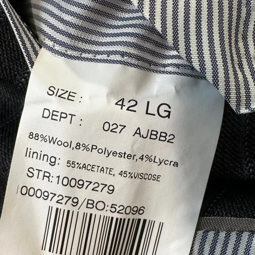 Brooks Brothers Blazer 42 Long Regent Explorer Coat Stripe Gray Wool 2-Button